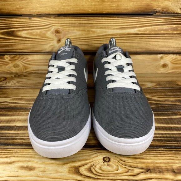 NEW Womens Nike SB Check Solarsoft Canvas Grey White Sneaker 921463-011 Size 9.5 - Picture 4 of 11